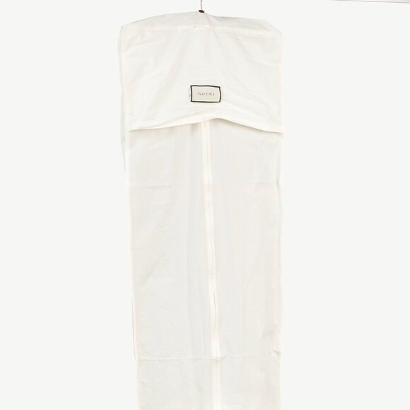 Gucci AW/19 Runway Red Wool Satin-Trim Cowl-Neck Dress - Picture 15 of 15